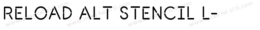 Reload Alt Stencil L字体转换